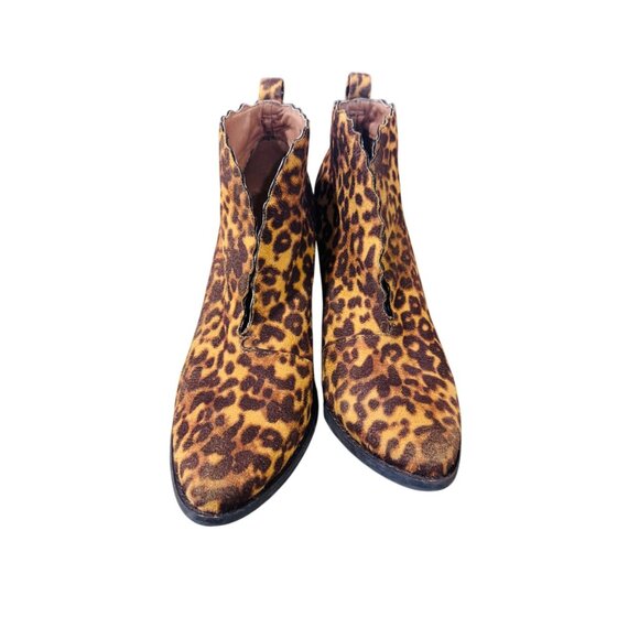 Coconuts By Matisse Adalyn Leopard Print Ankle Boots 8M Mobwife Coastal Cowgirl - Picture 4 of 12